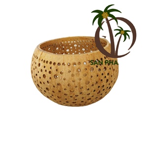 Handmade Coconut <b>Lamp</b> Handmade <b>Lamp</b>/Decorative <b>Lamp</b> Made in Vietnam/Art <b>Lamp</b> Coconut Shell <b>Lamp</b> Eco Friendly Coconut Bowl - Product Image 1