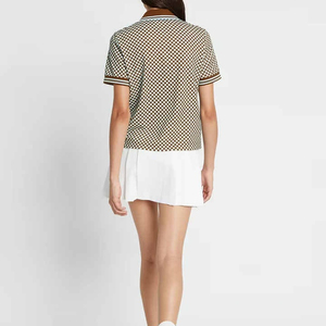 High Quality Comfortable Summer Wear Active Wear Embroidered Logo Golf Wear Knitted <b>Women</b> Casual for Shirts Quick Dry OEM - Product Image 5