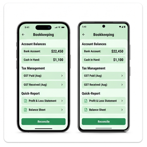 Aplicación de Contabilidad Empresarial Royalcraft – Facturación, Control de Gastos, Facturación GST, Gestión Financiera ios/android - Product Image 4