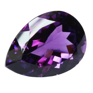 Gran oferta de piedras preciosas de amatista púrpura Natural en forma de pera en venta al por mayor corte facetado tamaño libre piedra natal suelta para hacer joyas - Product Image 3