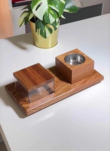Juego de quemador de incienso Bakhoor de madera con bandeja y caja de almacenamiento de carbón, soporte para aromaterapia - Product Image 3