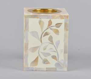 Brûleur à Bakhoor en Argent Fait Main Élégant, Motif Mosaïque Nacre, Compatible Encens Indien et Bois de Santal, Toutes Saisons - Product Image 3