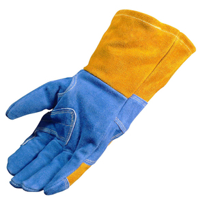 Heat Resistant Reinforced Cow Split Leather Hand Safety Welding Work <b>Gloves</b> Top Quality Material Welder Working <b>Gloves</b> - Product Image 5