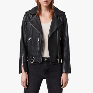 Women's Genuine <b>Leather</b> <b>Jacket</b> 100% Sheep Skin <b>leather</b> Zipper Stylish <b>Jacket</b> - Product Image 3
