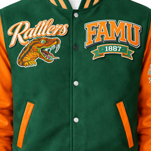 Fabricante de Chaquetas Universitarias FAMU, Calidad Premium, Poliéster/Algodón, Personalizables, Proveedor Mayorista, Precios Competitivos - Product Image 2