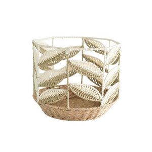 Custom Wholesale Fruit Snack Storage Laundry <b>Hamper</b> Water Hyacinth Woven Storage <b>Basket</b> - Product Image 3