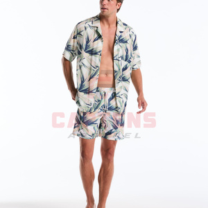 กางเกงขาสั้นชายหาดแห้งเร็วสำหรับผู้ชาย ฤดูร้อน ปี 2026 ผ้าโพลีเอสเตอร์ 100% ระบายอากาศได้ดี ไซส์ใหญ่ กางเกงว่ายน้ำ - Product Image 5