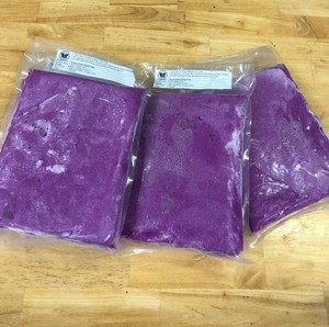 Racine d'Ube Congelée au Goût Sucré Naturel, Tranches et Morceaux de Tubercule d'Igname Violette, Purée à Texture Lisse, Couleur Violet Profond, Nouvelle Récolte 2026 - Product Image 6