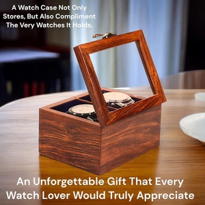 Wooden Watch Box & <b>Display</b> <b>Case</b> with 10-Slot Organizer for Men and Women Jewelry Storage Gift - Product Image 2