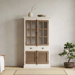Gabinete Luna de Madera Sólida Ecológica, Diseño Minimalista y Duradero con Acabado Mate para Apartamento, Oficina, Pasillo, Grado Comercial - Product Image 1