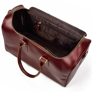 Sac de voyage en cuir véritable de luxe, haute qualité, imperméable, écologique, avec sangle réglable et fermeture éclair, pour vente en ligne - Product Image 3