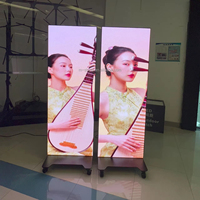 Écran LED pliable double face Full Flip Chip COB pour affichage publicitaire intérieur, signalétique numérique pour magasins de détail et centres commerciaux