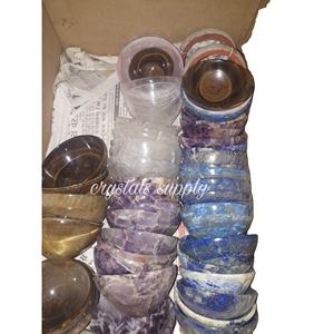 Fabricant de bols en cristal de méditation en pierre naturelle sculptée à la main et polie pour la décoration - Product Image 5