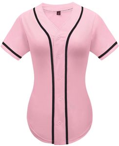 Exclusive Women Baseball Jersey Custom Embroidered Button Up Sports <b>Shirt</b> with Personalized Branding for Private Label Collect - Product Image 3