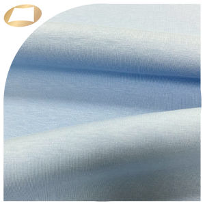 ผ้าเนื้อนุ่มคล้ายผ้าฝ้าย 77% คอตตอน 15% โพลีเอสเตอร์ 8% สแปนเด็กซ์ ผ้าถักสองชั้นสำหรับชุดลำลอง - Product Image 3