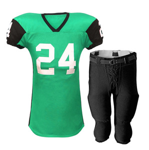 Ensemble d'uniformes de football américain SANGLASPORTS d'origine, respirant, à manches courtes, grandes tailles, tailles personnalisables, 100% - Product Image 3