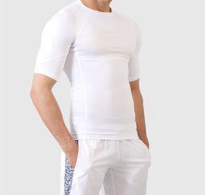 Rashguards blancs unis pour hommes, vêtements de fitness et d'arts martiaux, kimonos de jiu-jitsu personnalisés imprimés par sublimation, kimonos de jiu-jitsu MMA - Product Image 1