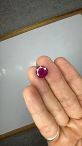 Pierre précieuse en rubis naturel taille cœur de 5,28 carats, rouge vif, pierre de rubis en vrac pour bijoux de luxe, bague de fiançailles, pendentif, vente en gros - Product Image 2