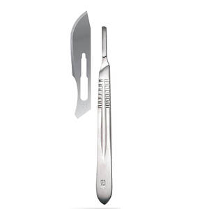 Kit de Limpieza para Dermaplaning con 100 Cuchillas de Bisturí N.° 21, Mango de Bisturí Metálico N.° 4 y Cuchilla Hemostática para Extracción, Estériles - Product Image 6