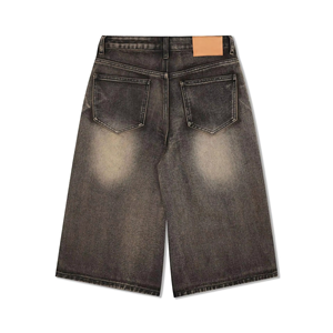 Shorts en jean baggy pour hommes, style vintage délavé à l'acide, streetwear, vente en gros, fabricant OEM - Product Image 5