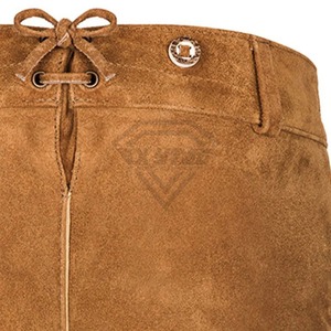 Shorts en cuir véritable pour hommes, style bavarois, respirants, avec bretelles, tenue traditionnelle allemande Trachten – Meilleur design élégant - Product Image 6