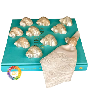 Elegante Anillo para Servilletas de Concha de Nácar Iridiscente con Diseño Brisa Marina, Duradero y Ecológico, Ideal para Regalo de Inauguración de Casa - Product Image 4