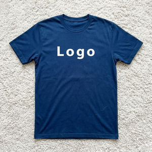 Camiseta con Logotipo Personalizado para Hombre, Azul Oscuro, 100% Algodón, Estilo Urbano, Venta al Por Mayor, Camiseta Blanca Extra Grande para Personalizar con la Marca - Product Image 2
