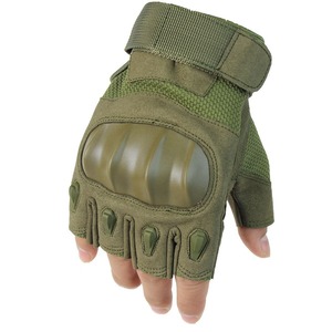 Gants de sport demi-doigts noirs en PU avec fermeture auto-agrippante unisexe pour l'entraînement de fitness estival et la protection - Product Image 2