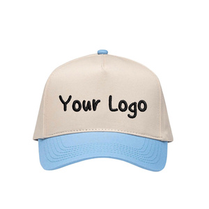 Casquette de baseball haut de gamme, mélange de deux tons, tissu en coton, 5 panneaux, sport, structurée, unisexe, broderie personnalisée, votre logo, vente en gros - Product Image 1