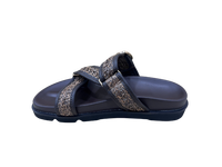 Sandales plates en PU marron à plateforme, bout ouvert, fermeture à boucle, semelle extérieure antidérapante en EVA, légères, mode estivale, chaussures pour femmes