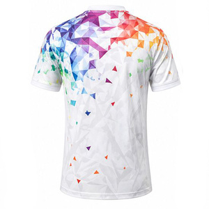 Maillot de football respirant 100 % polyester de haute qualité, prix d'usine, dernier design personnalisable pour hommes - Product Image 2