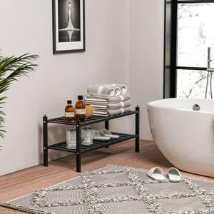 Versatile <b>Shoe</b> Rack <b>Bench</b> Three Tier <b>Storage</b> Organizer Space Saving Design Strong Stable Frame Comfortable Seating Entryway - Product Image 3