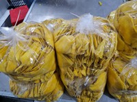 Tranches de mangue séchées Techmifood, collation de fruits sucrés, paquet en vrac de 5 kg, taille L, stockage à l'endroit frais et sec, durée de conservation de 18 mois
