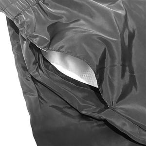 Pantalones Cortos Deportivos Negros para Hombre, Cintura Media, Secado Rápido, Tela Satinada, Estilo Casual - Product Image 3