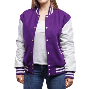 Chaqueta Varsity de Alta Calidad para Mujer, 100% Lana, Ropa Casual de Invierno para Exteriores, Transpirable, Venta al Por Mayor en Pakistán, Prendas Personalizadas - Product Image 1