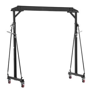 Grue portique réglable, capacité 2200 lb, élévateur d'atelier portable, hauteur réglable de 95,7 à 142,9 pouces avec roues verrouillables - Product Image 1