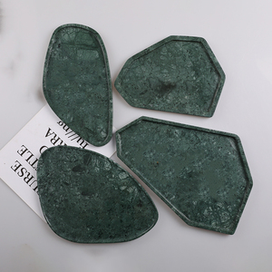 Bandeja Decorativa de Piedra Natural de Mármol Verde con Forma Irregular, Decoración de Hogar de Lujo, Decoración Moderna para Cocina y Comedor - Product Image 3