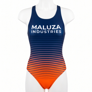 Traje de Baño de Una Pieza para Mujer, Estilo Sexy, Sublimado Personalizado, Resistente al Cloro, Secado Rápido, Ecológico, 160g, Poliéster, Venta al Por Mayor - Product Image 1