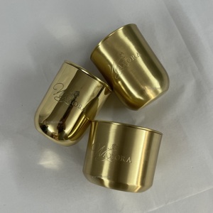 Custom Logo Luxury Brass <b>Candle</b> Jar Shiny Glossy Finish High Quality <b>Candle</b> Jar with Lid Empty <b>Candle</b> Jars for <b>Candle</b> Making - Product Image 4