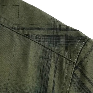Chemise en flanelle pour homme, vente en gros, OEM, respirante, 100% coton, manches courtes, décontractée, best-seller, prix bas, design personnalisé - Product Image 5