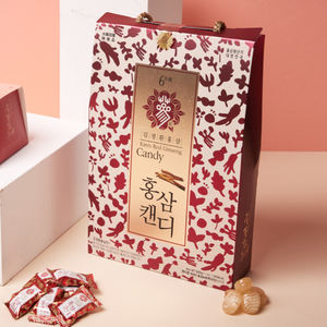 Caja de regalo de caramelos de ginseng rojo coreano [Goyu], dulce masticable con extracto de ginseng, ingredientes naturales satisfactorios, bocadillo de algas marinas para niños - Product Image 3