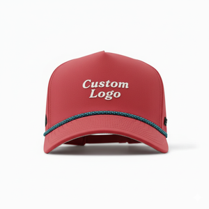 Casquette de baseball OEM ODM avec découpe laser, casquette de golf, casquette de baseball de haute qualité, casquette personnalisée imperméable avec logo en caoutchouc, style boxy - Product Image 2