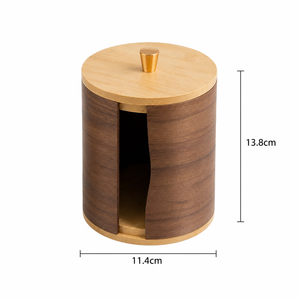 Caja de pañuelos de madera natural con tapa deslizante – Portapañuelos de madera maciza ecológico para baño, dormitorio, sala de estar y - Product Image 5