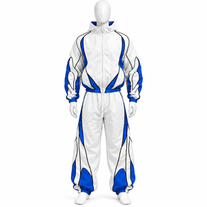 Conjunto Deportivo Personalizado OEM/ODM 2026 para Hombre, Sudadera con Franjas Reflectantes, Chaqueta Cortavientos, Traje Deportivo de Invierno para Hombre - Product Image 3