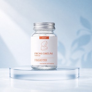 [FROM OREUM] Pasta de Dientes Sólida para Hoteles, Sabor Mandarina de Jeju, 60 Tabletas para Baños de Huéspedes - Product Image 4
