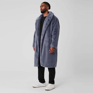 Unisex Casual Long Woolen Trench <b>Coat</b> Waterproof Windproof Viscose <b>Lined</b> Slim Fit 100% Wool Winter Wear - Product Image 3