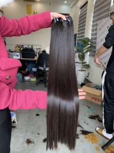 ผมต่อ100% มนุษย์แท้จากเรมี่ผมตรงกระดูกนุ่มสลวยจากการทอผ้าเวียดนาม - Product Image 2