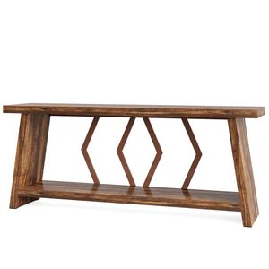Consolle Lunga a Specchio Contemporanea/Minimalista per Ingresso, Uso in Hotel o Agriturismo - Tavolo Laterale in Legno Massello - Product Image 2