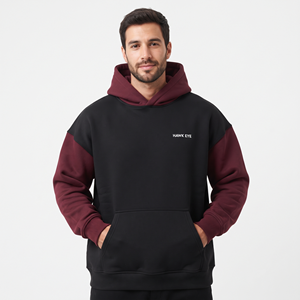 Sudadera con Capucha para Hombre de Algodón Grueso, con Logotipo Personalizado, Hombros Caídos, Dos Colores, Estilo Casual Urbano - Product Image 5