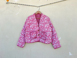 Chaqueta de Invierno Acolchada de Algodón Hecha a Mano, Estilo Kimono Indio, Larga, Transpirable, con Botones, Resistente al Viento, Ecológica para Otoño - Product Image 6